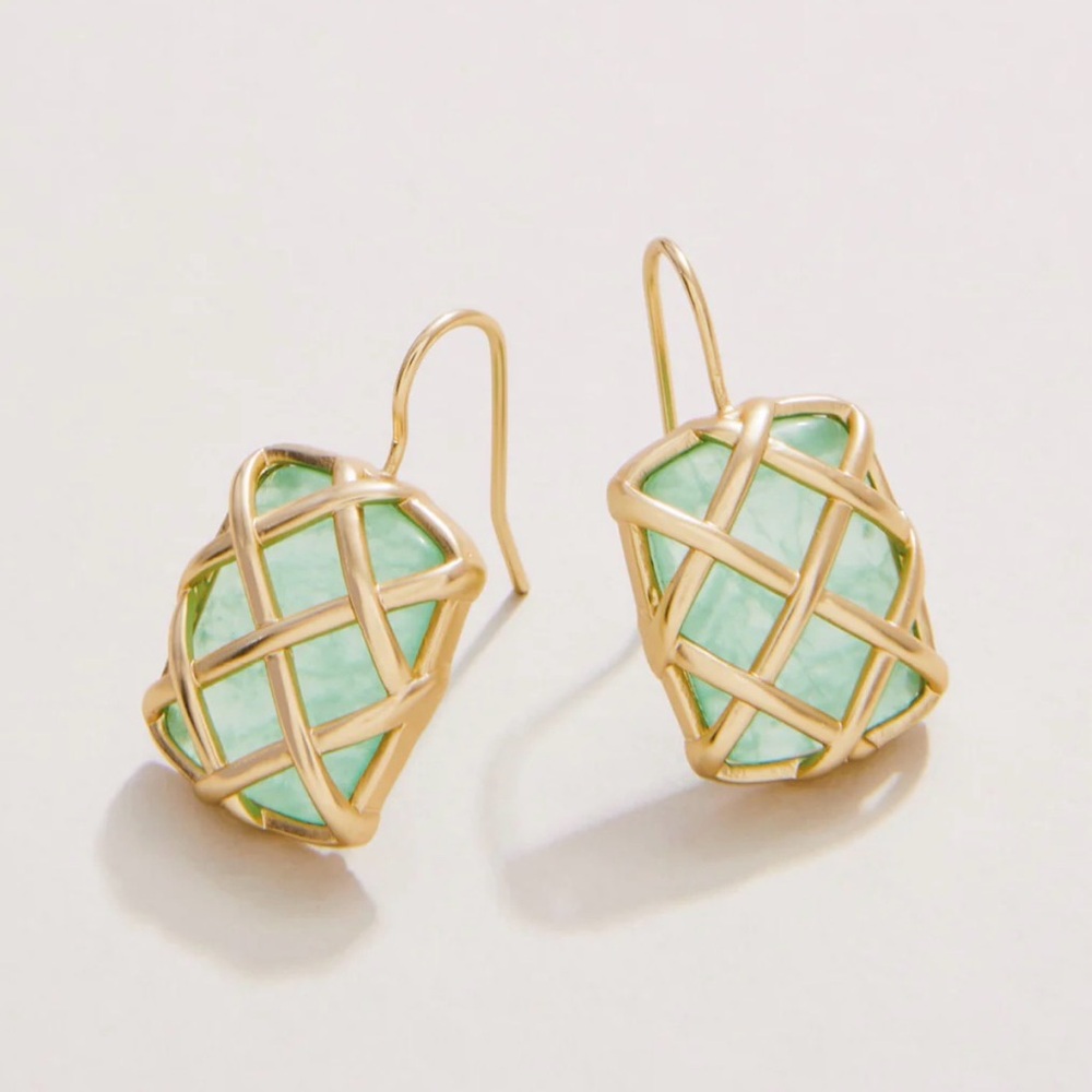 Spartina Stonevale Earrings Green - Picture 4 of 4